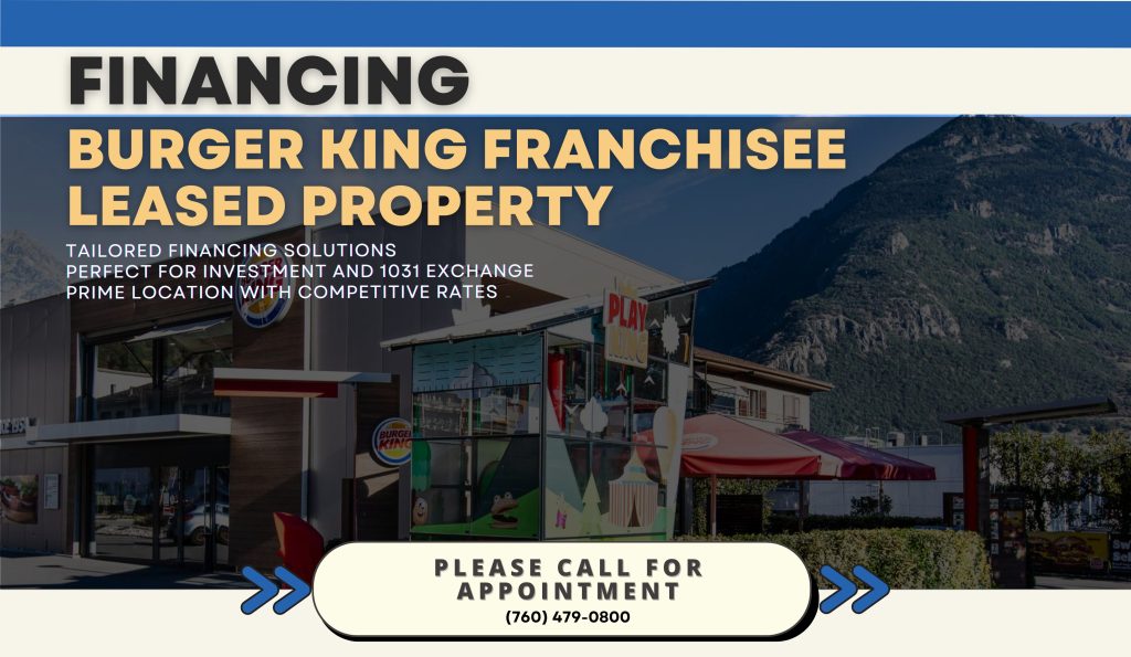 Marabella Commercial Finance Secures Financing for First Burger King Franchisee Leased Property